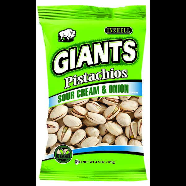 Giant Snack Giants Pistachios Sour Cream Onion 4.5 oz., PK8 51670